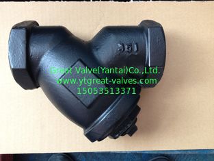 ANSI y strainer threaded ends