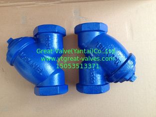 ANSI y strainer threaded ends