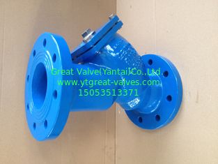 BS y strainer flanged ends