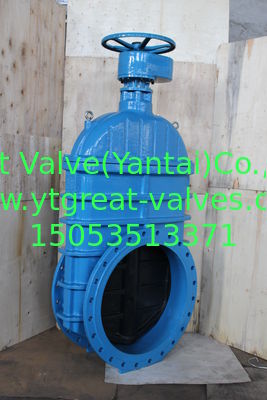 (DIN) Cast Iron Resilient Gate Valve nor-rising stem