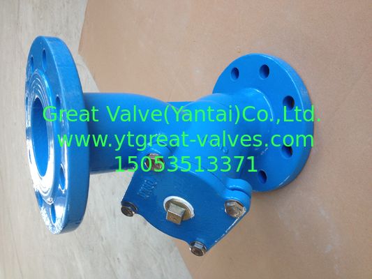 DIN y strainer flanged ends